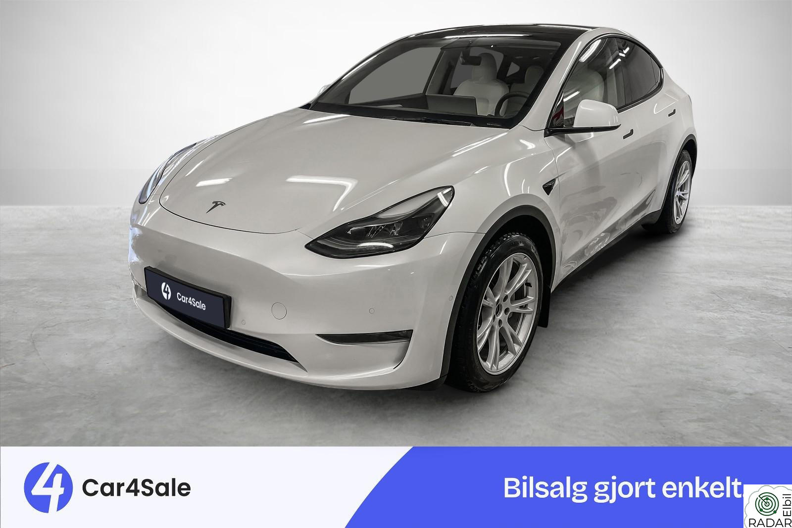 TESLA Model Y LR AWD 507km / Krok / AP / Hvit Premium / V.Pumpe ++