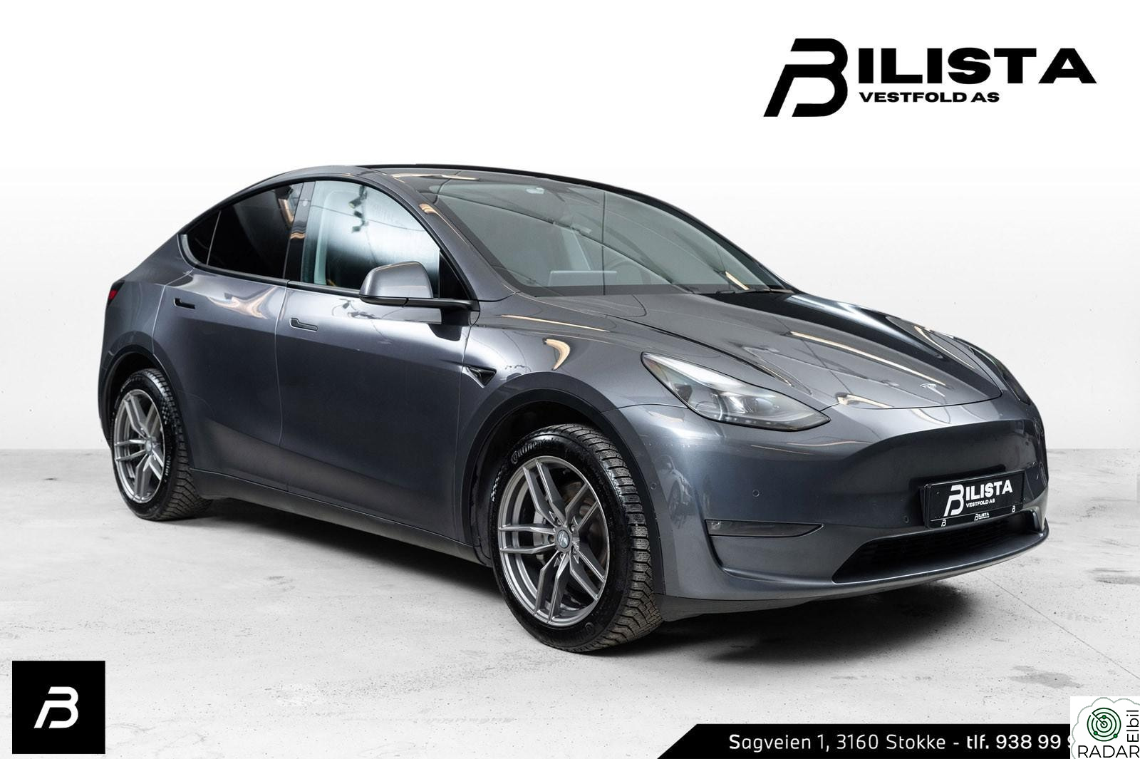 TESLA Model Y Long Range 507km Hengerfeste Garanti AP ny EU 1-Eier