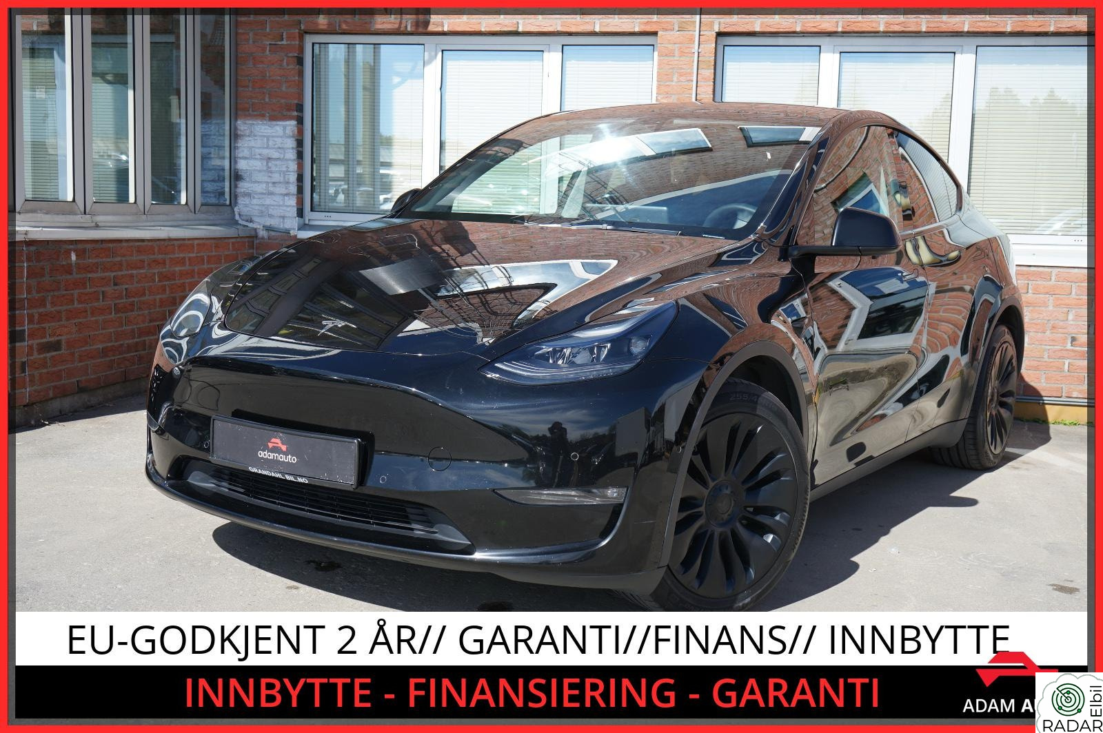 TESLA Model Y LONG RANGE UTGAVE-SE DETALJER-SE FARGEKOMBINASJON++++