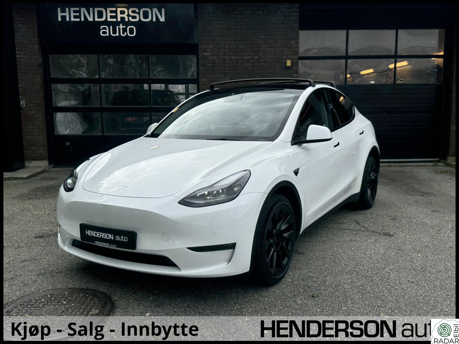 TESLA Model Y Long Range AWD Premium Lav km/Skinn/Perlemor/Velholdt++