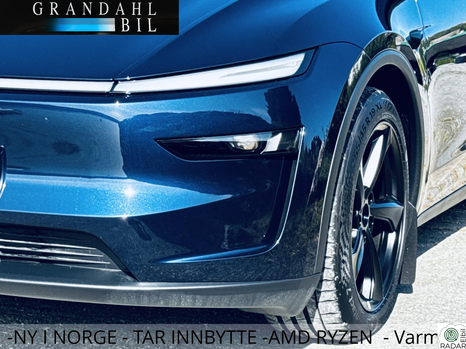 TESLA Model Y LR- 4WD -Juniper - Sjekk Farge - Marine Blue