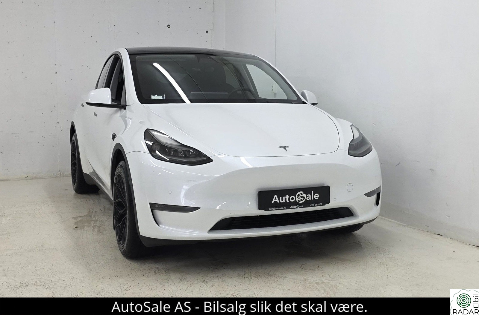 TESLA Model Y Long Range AP/SvartSkinn/Hifi/Vinterpk/Krok/Norsk/19+19