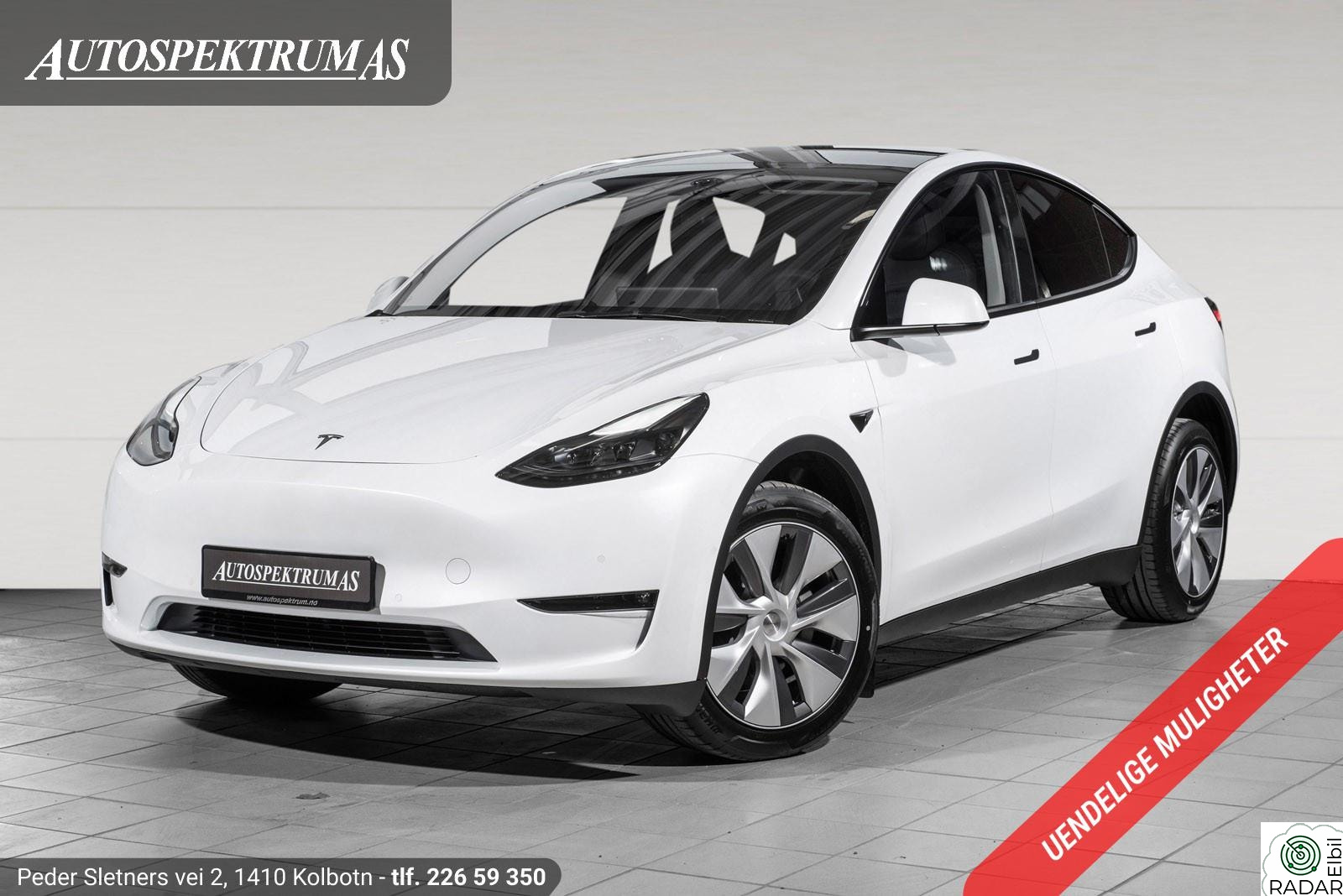 TESLA Model Y Longrange AWD/Premium/Autopilot/H.feste/S+V-Hjul/Norsk+