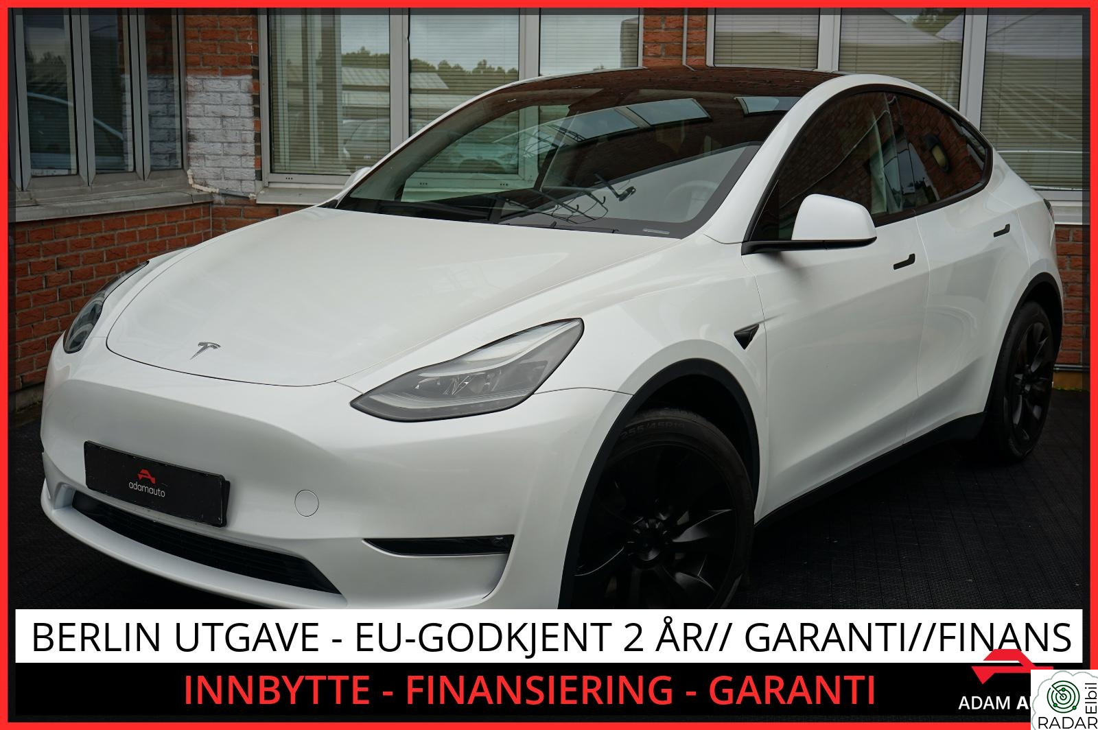 TESLA Model Y Y LONG RANGE UTGAVE-SE DETALJER-SE FARGEKOMBINASJON++++