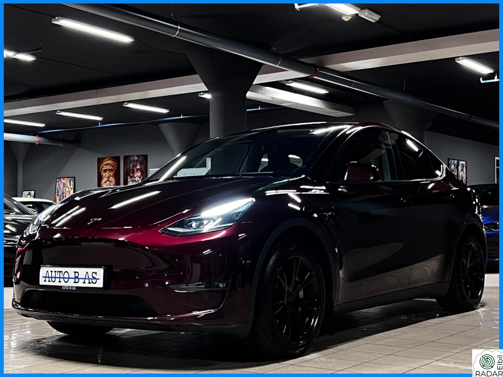 TESLA Model Y LR - AWD - Midnight Cherry Red - Norsk - 1eier