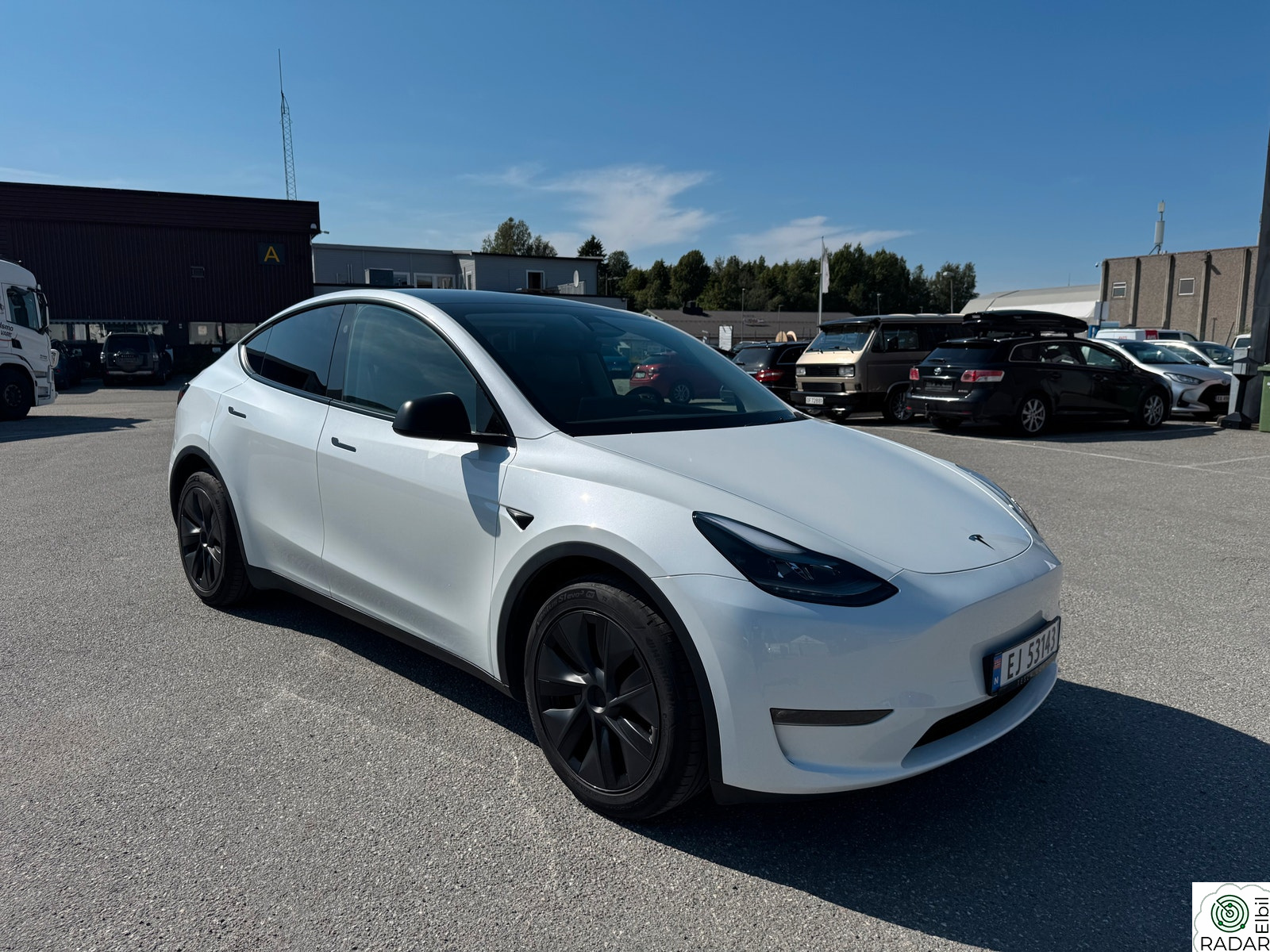 TESLA Model Y Long Range AWD med masse ekstra beskyttelses produkter