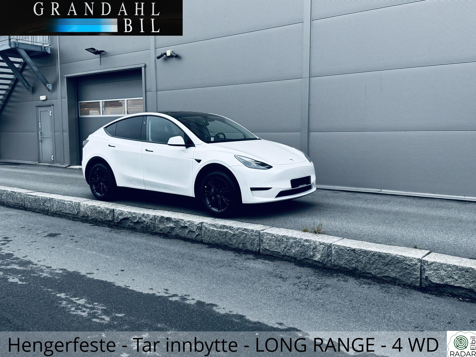TESLA Model Y LR -AWD - Hengerfeste - S og V hjul - Tar innbytte+++