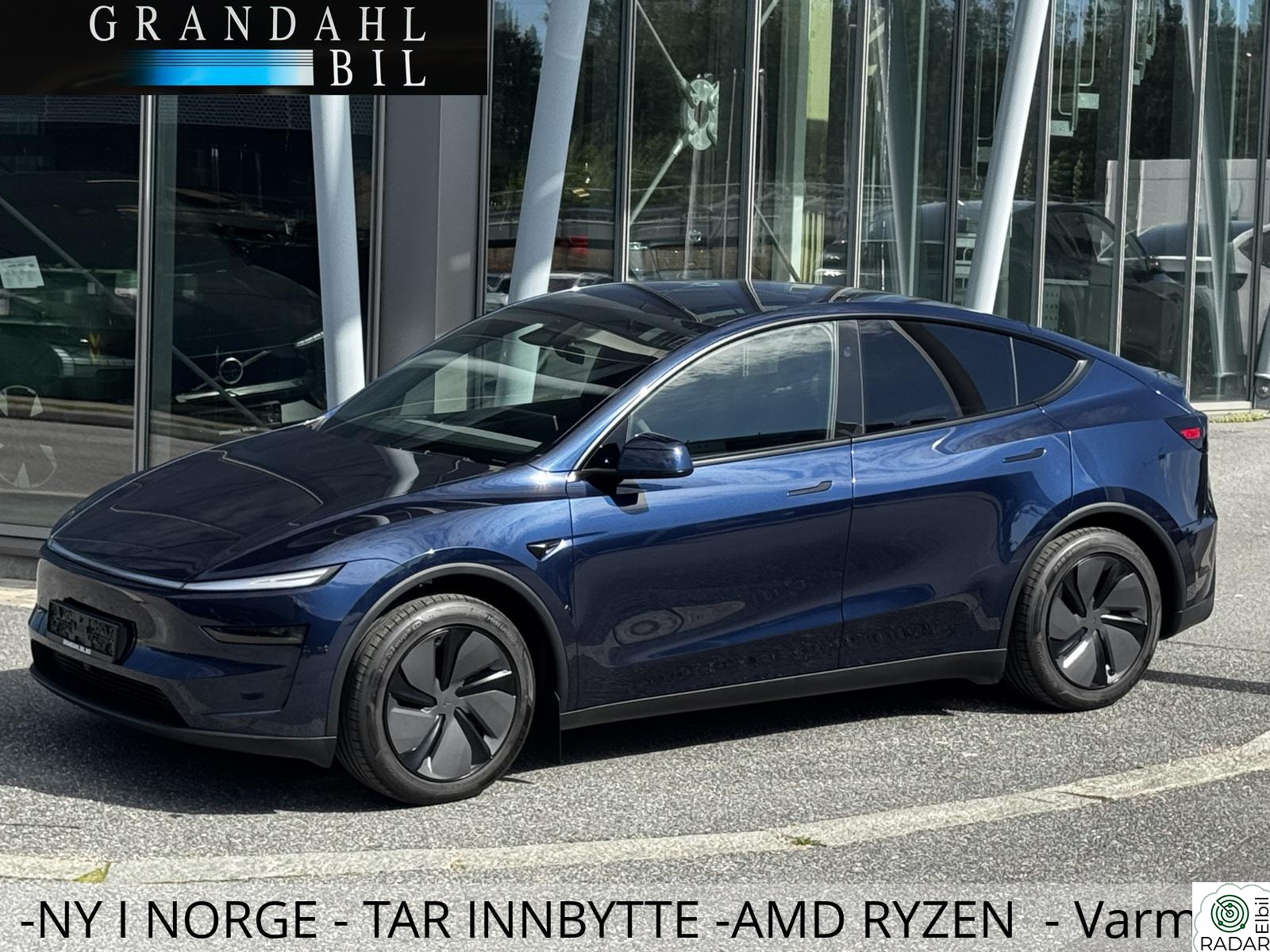 TESLA Model Y LR- 4WD -Juniper - Sjekk Farge - Marine Blue