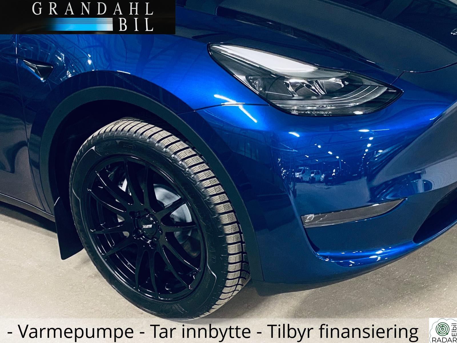 TESLA Model Y LR-4WD Ny i NORGE HENGERFESTE S og V hjul TAR INNBYTTE