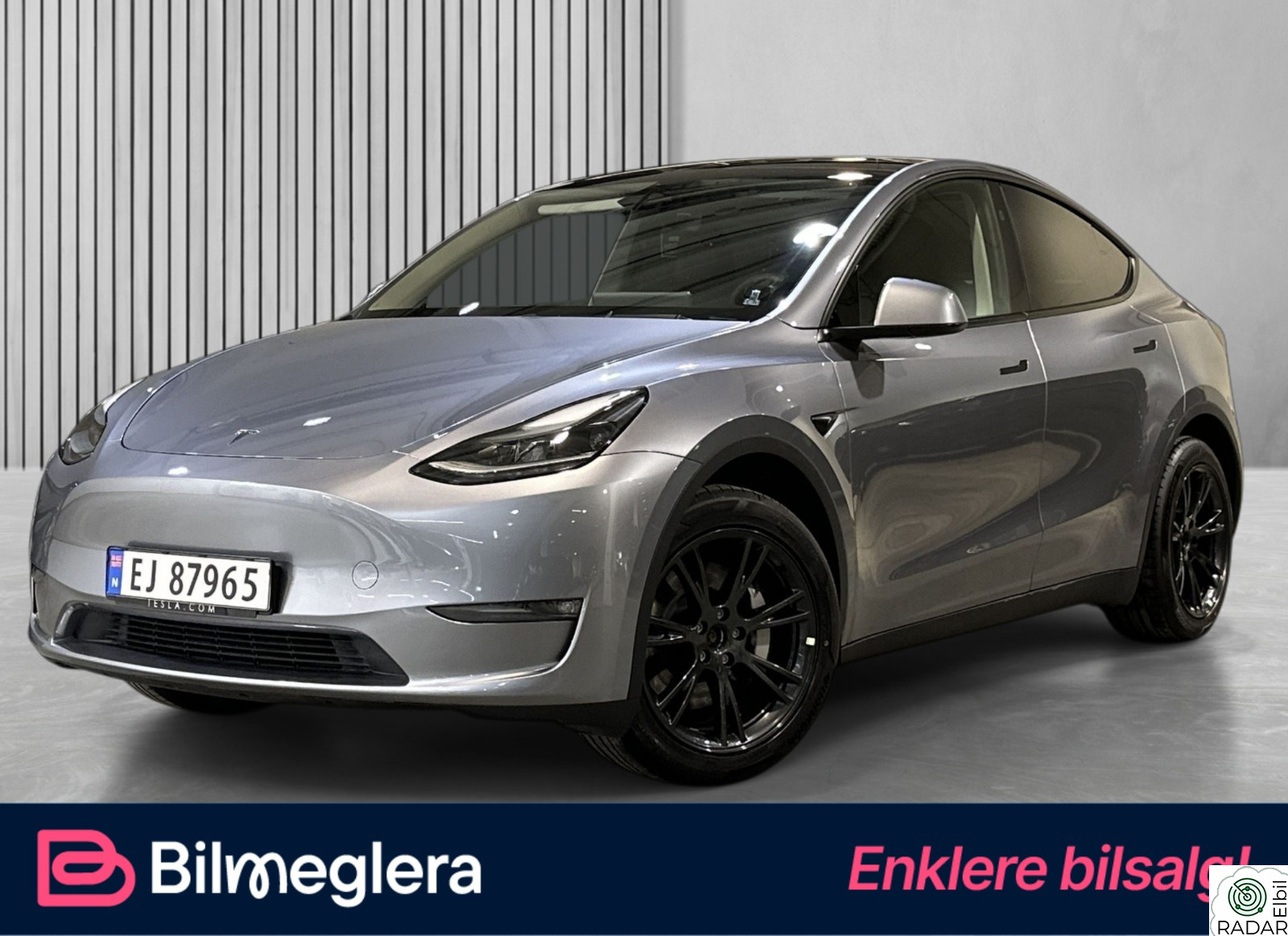 TESLA Model Y LongRange/Tilhengerfeste/AP/V.pumpe/R.Kam/Skinn/AWD