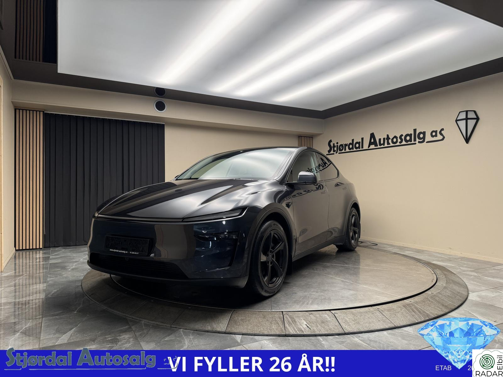 TESLA Model Y Ny Type/Juniper/4x4/Navi/360g.k/Skinn/Krok/Lav km/1eier