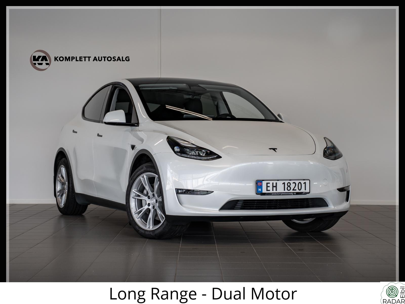 TESLA Model Y 533km rekkevidde, AWD, adaptiv cruise, hengerfeste++