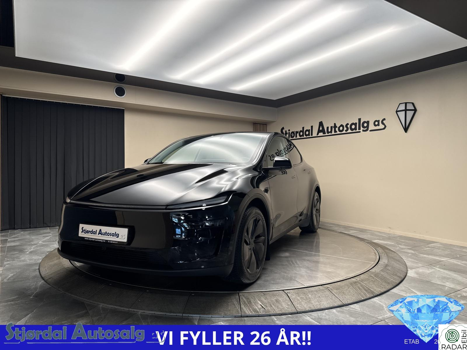 TESLA Model Y Ny Type/Juniper/4x4/Navi/360g.k/Skinn/Krok/Lav km/1eier