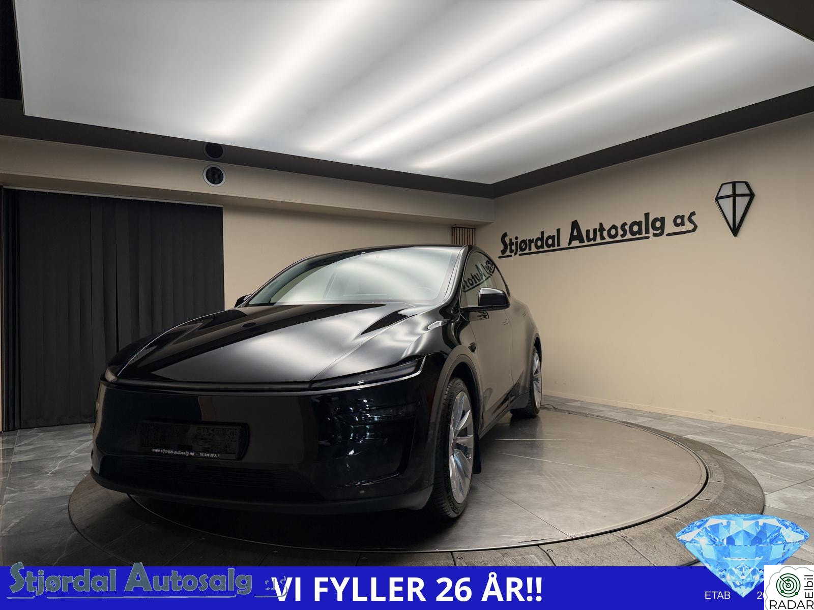 TESLA Model Y Juniper/4x4/Navi/360g.k/Skinn/Krok/Lav km/1eier/Norsk