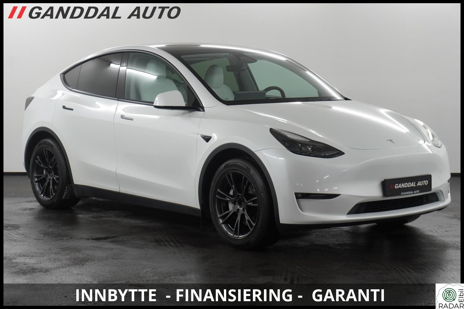 TESLA Model Y LONGE RANGE AWD/ HVIT SKINN/ KROK / KAMERA / PANO ++