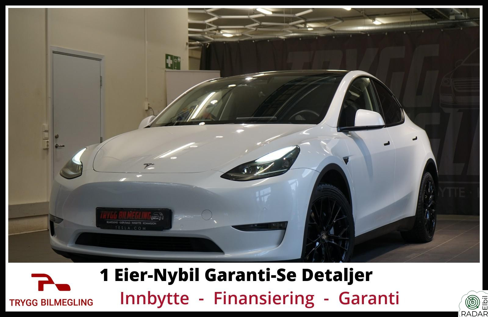 TESLA Model Y LONG RANGE 4WD*1 EIER SIDEN NY*NYBIL GARANTI*KROK+++++