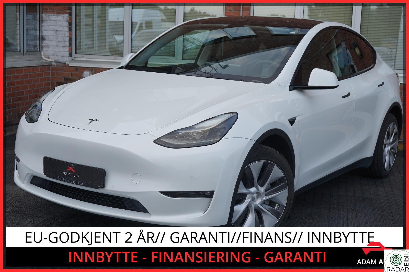 TESLA Model Y Y LONG RANGE UTGAVE-SE DETALJER-SE FARGEKOMBINASJON++++