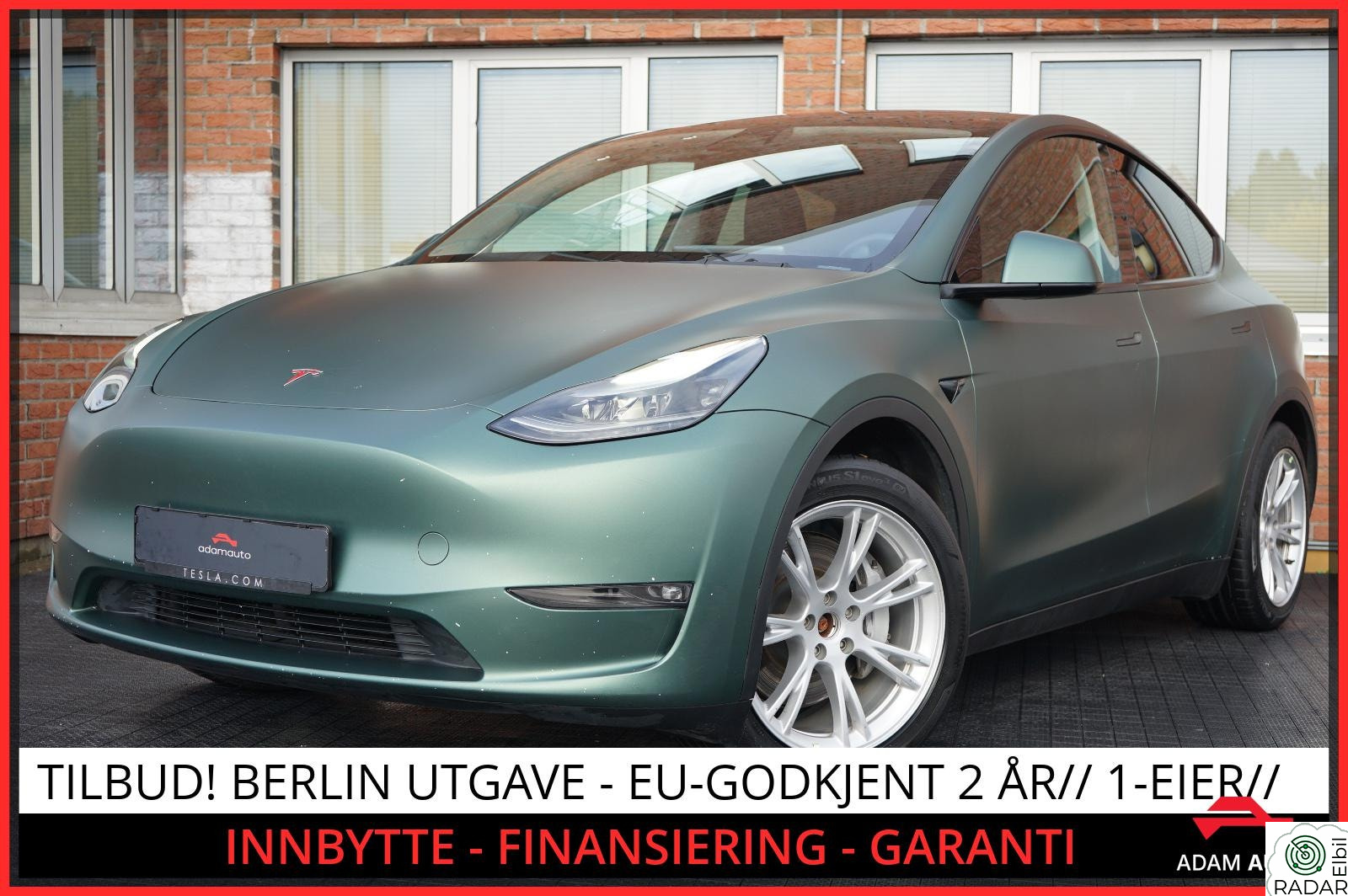 TESLA Model Y Y LONG RANGE UTGAVE-SE DETALJER-SE FARGEKOMBINASJON++++