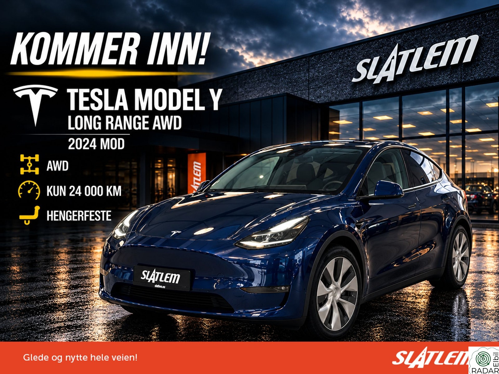 TESLA Model Y AWD Longrange,hengerfeste,panorama++