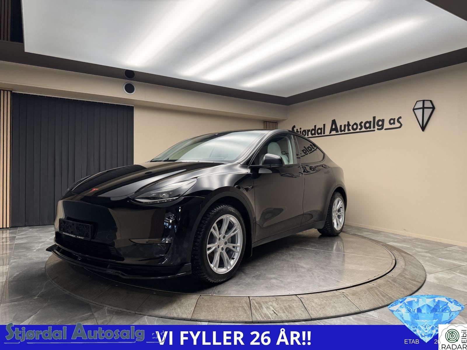 TESLA Model Y LR/Berlin/Krok/Skinn/Norsk/AP Premium/ACC/1 eiers bil