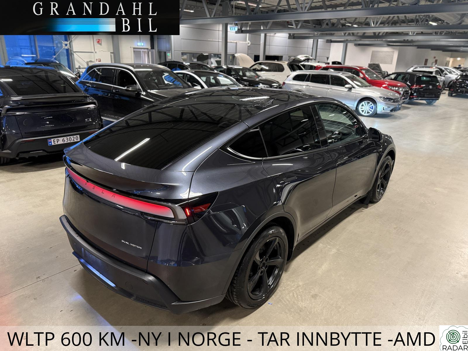 TESLA Model Y WLTP 600 TAR INNBYTTE LONG RANGE - 4WD - HENGERFESTE.