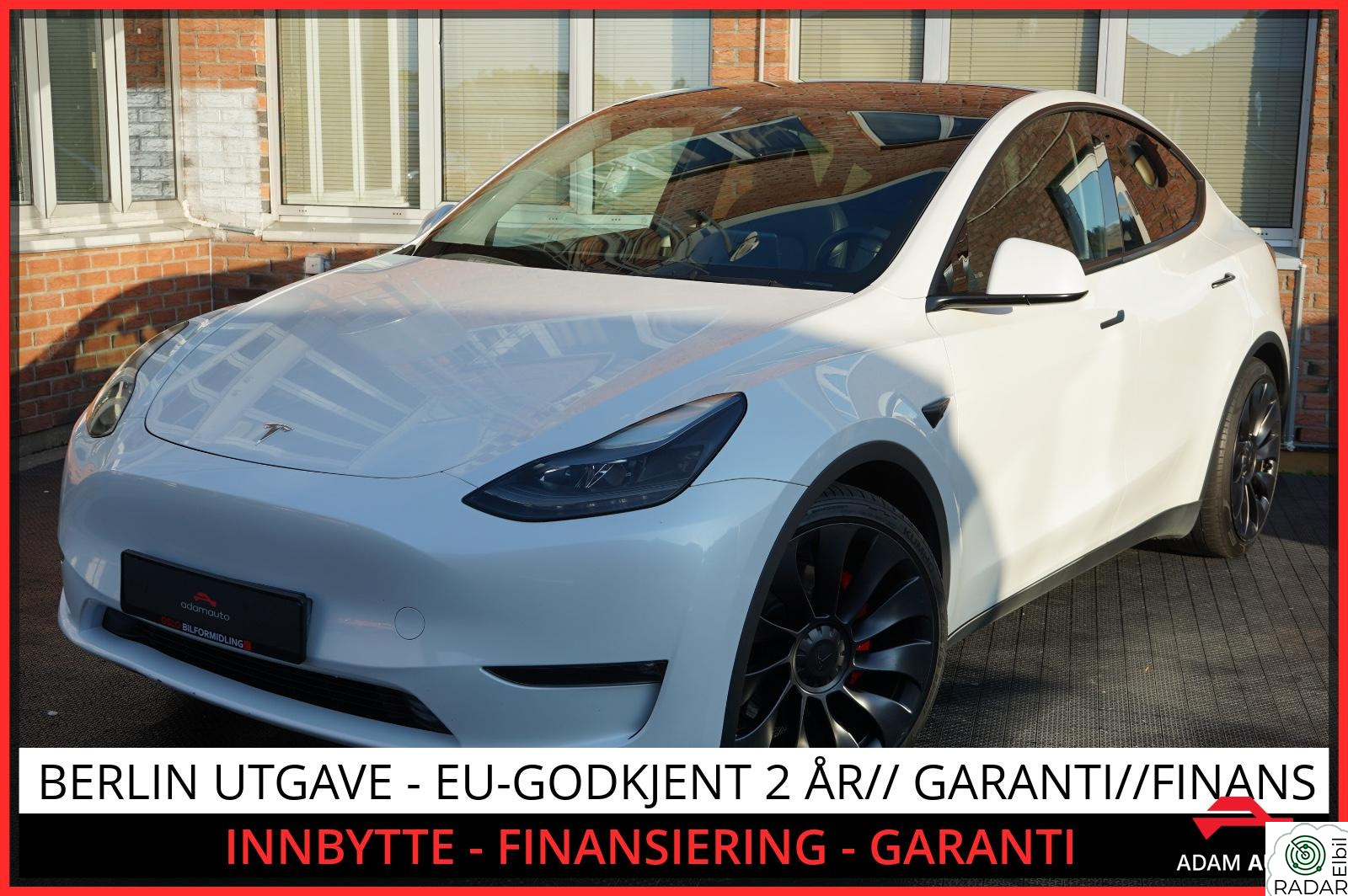 TESLA Model Y PERFORMANCE UTGAVE-SE DETALJER-SE FARGEKOMBINASJON++++