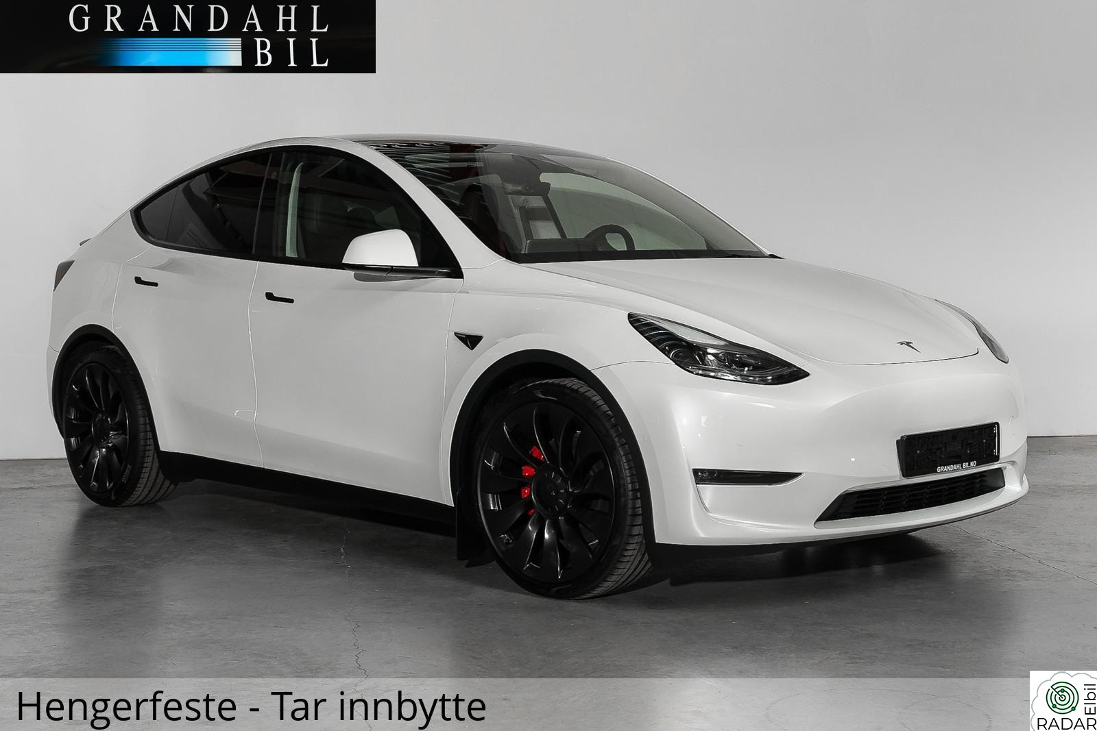 TESLA Model Y LR - PERFORMANCE - S og V HJUL - Hengerfeste +++