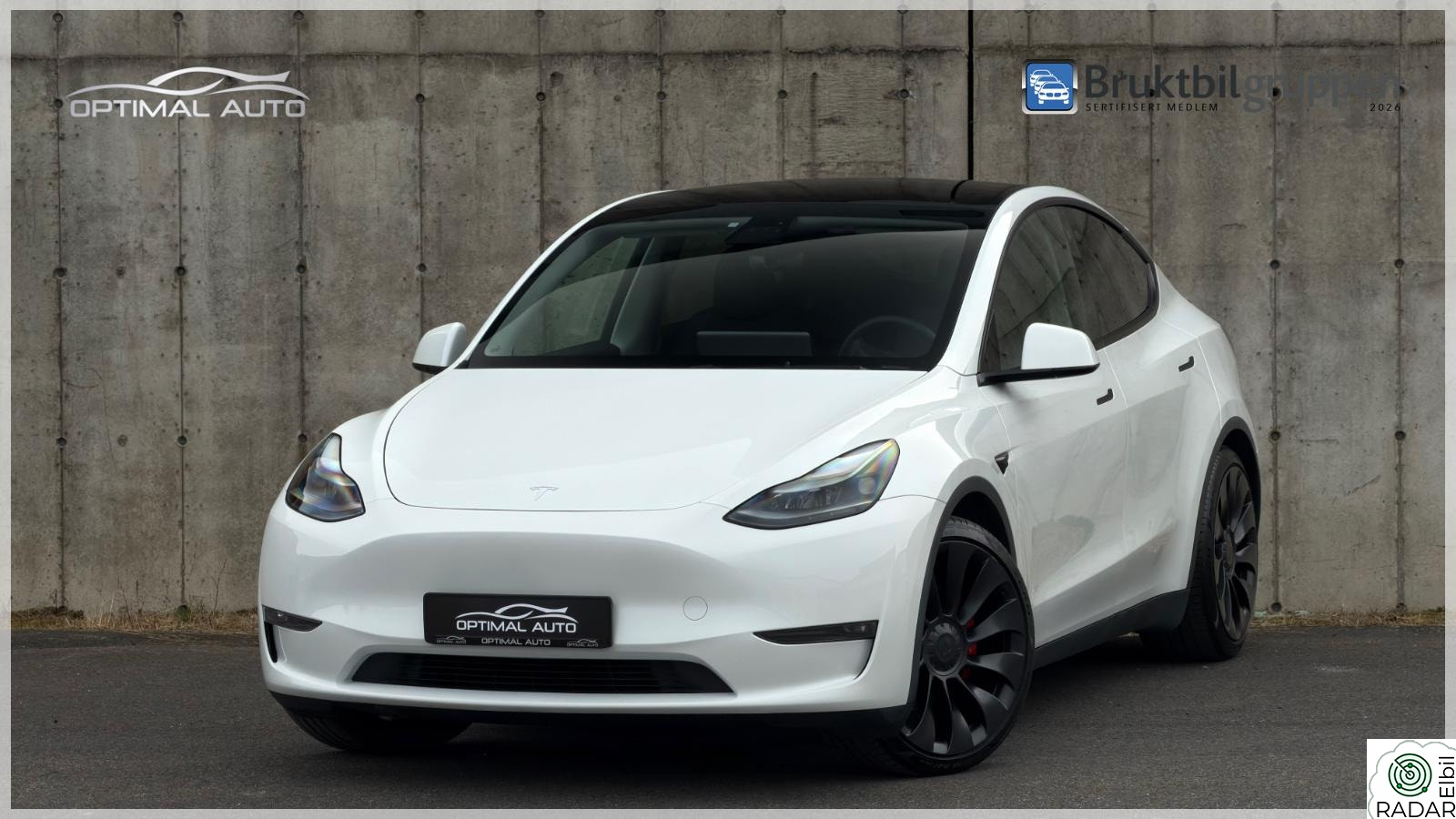 TESLA Model Y Performance AWD/Skinn/Pano/21"/S&V Hjul/Krok/EU2027/++