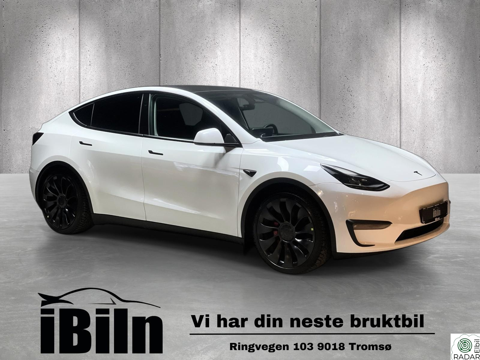 TESLA Model Y Performance, 21", Tilhengerfeste, Rattvarme, Forvarme