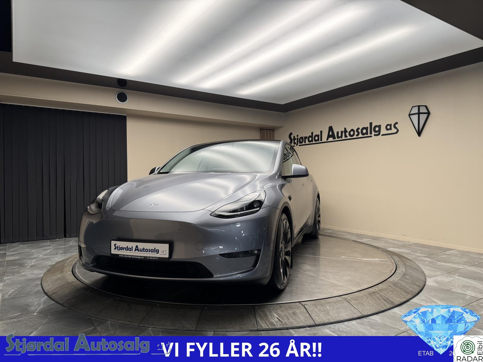 TESLA Model Y Performance/4x4/Berlin/Krok/Skinn/ACC/S+V dekk 21/Norsk