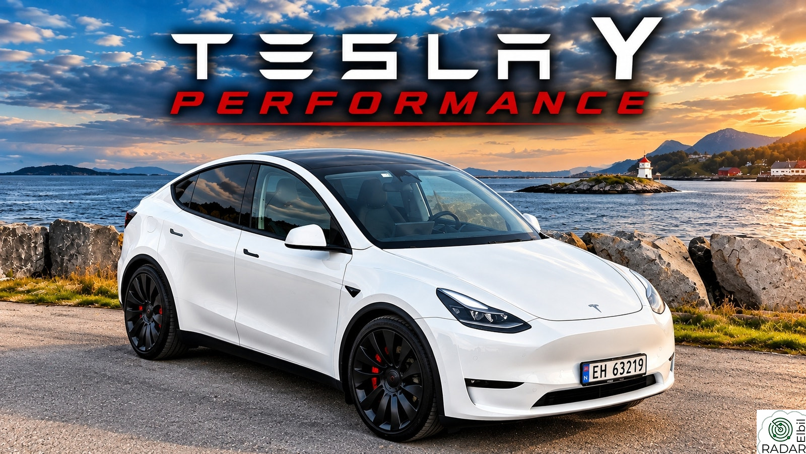 TESLA Model Y Performance AWD,Prem HiFi,2 sett felg Uberturbine S/W