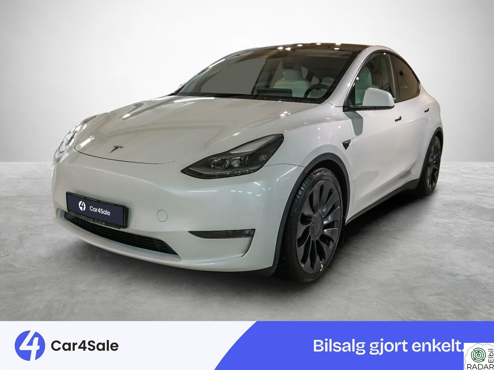 TESLA Model Y Performance AWD 514km / Hvit+Hvit / AP / V.Pumpe/ Krok