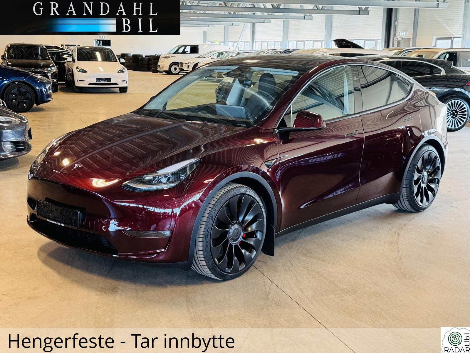 TESLA Model Y LR - PERFORMANCE - Hengerfeste - "NYBIL" - Tar innbytte
