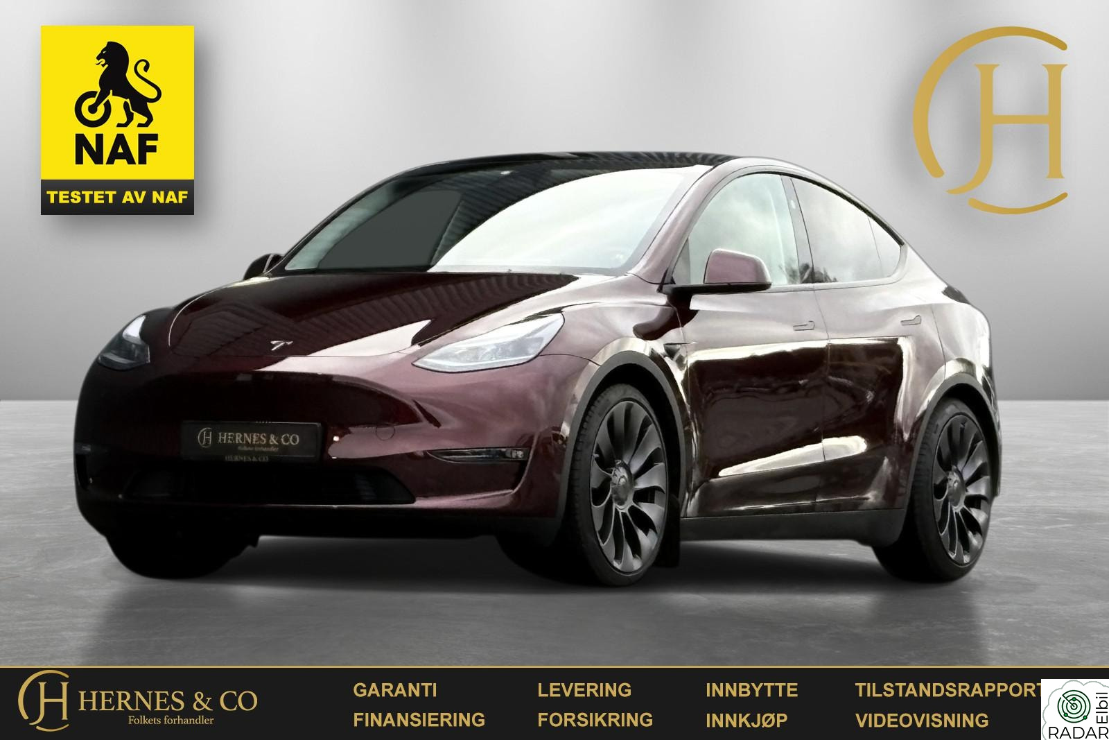 TESLA Model Y Performance/NAF/AWD/Autopilot/Pano/Krok/Skinn/Navi/S+V