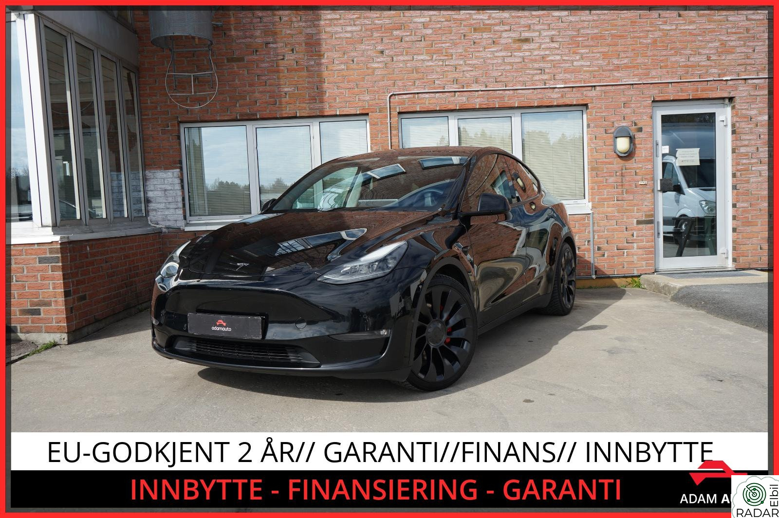 TESLA Model Y PERFORMANCE UTGAVE-SE DETALJER-SE FARGEKOMBINASJON++++
