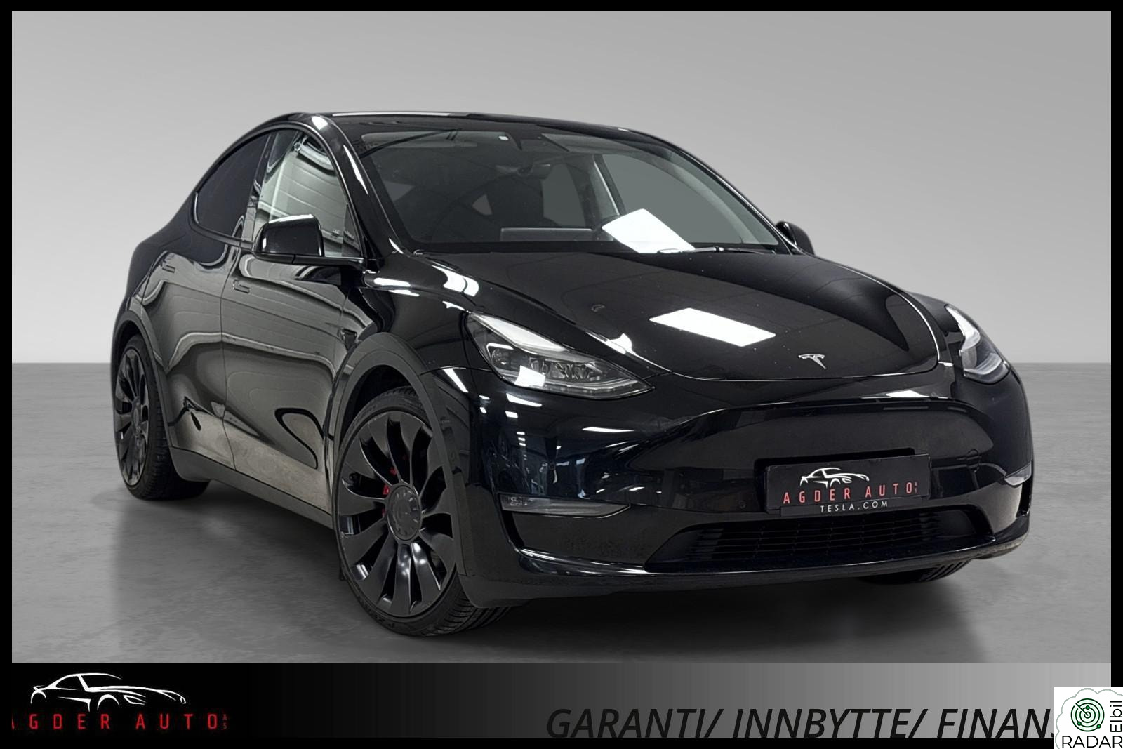 TESLA Model Y Performance AWD Skinn/Kamera/ACC/Hengerfeste/AP/21+20