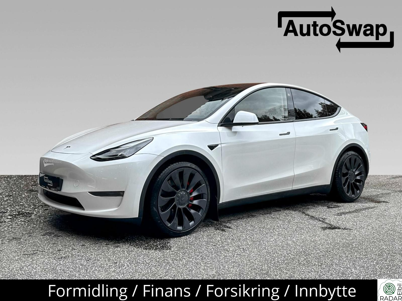 TESLA Model Y Performance. Norsk bil. AP/Skinn/Hifi/Vinter/Krok/21+21
