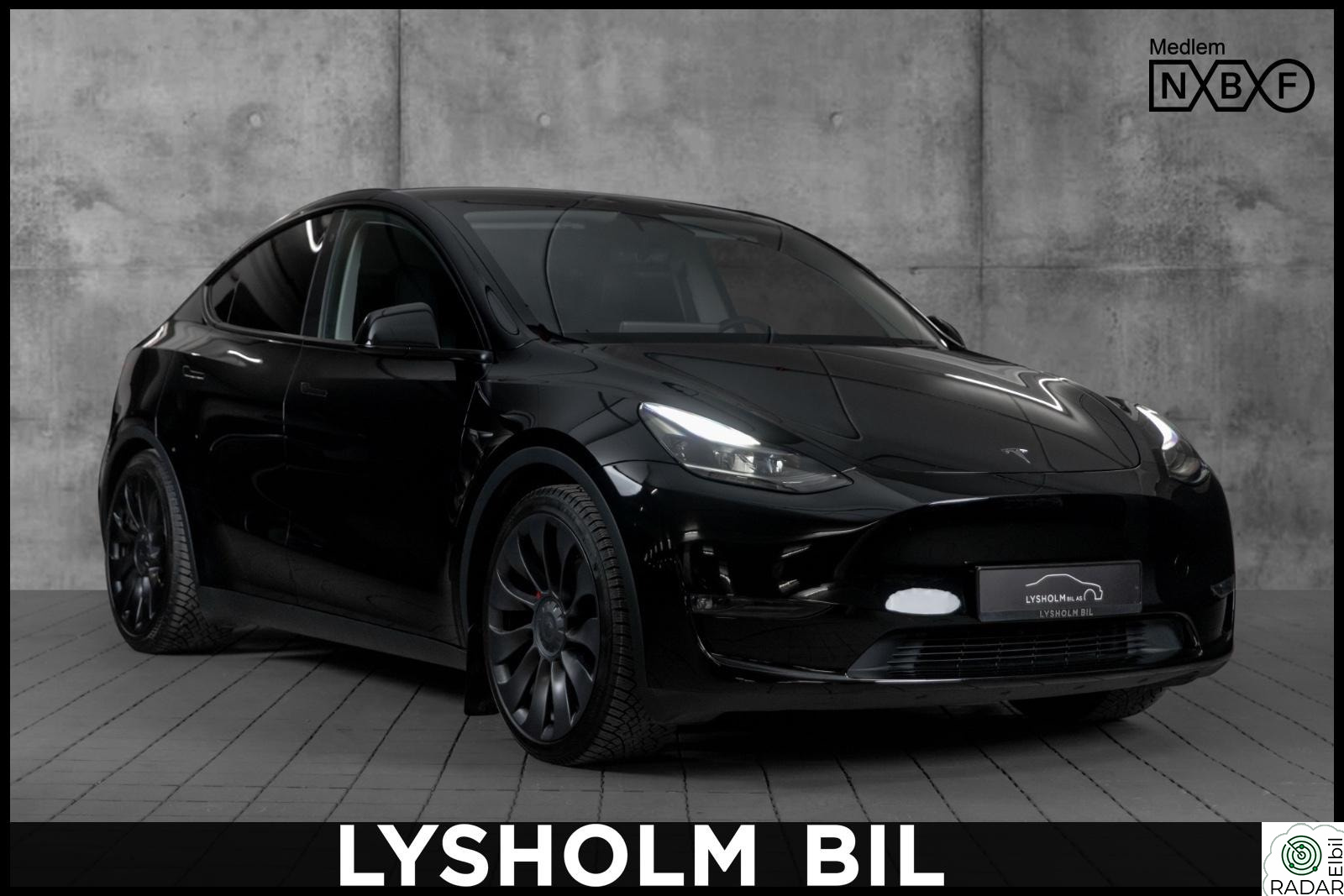 TESLA Model Y Performance AWD/2 sett Uberturbine/Hengerfeste