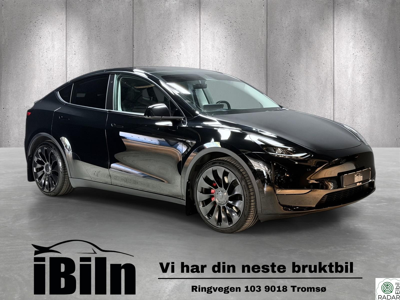 TESLA Model Y Performance, 21", Krok, Piggdekk, Rattvarme, Forvarmer