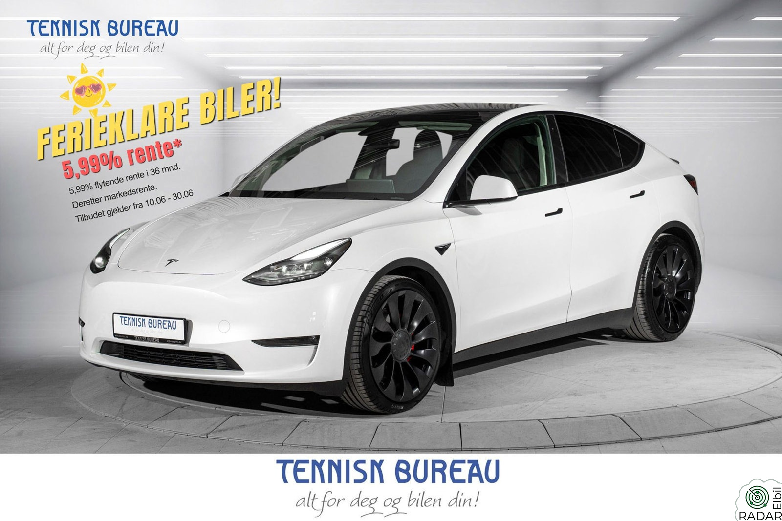 TESLA Model Y Long Range AWD Performance, Matrix, 21” felger sommer