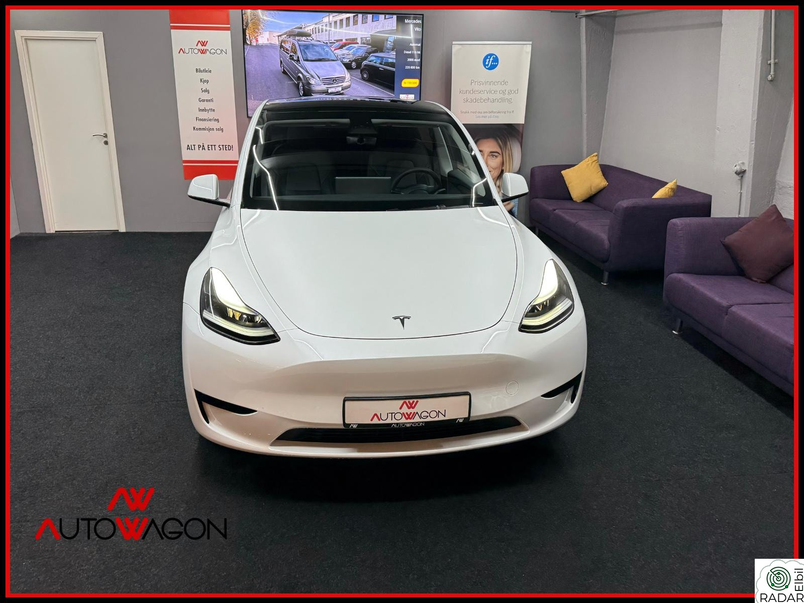 TESLA Model Y 600KM LONG RANGE AUTOPILOT PANORAMA SKINN KAMERA ++