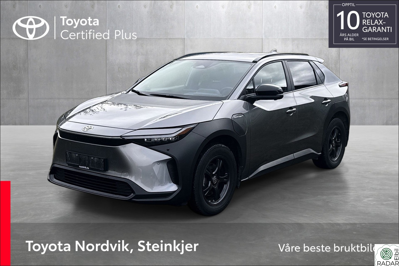 TOYOTA BZ4X Active Tech - AWD - Rentekampanje