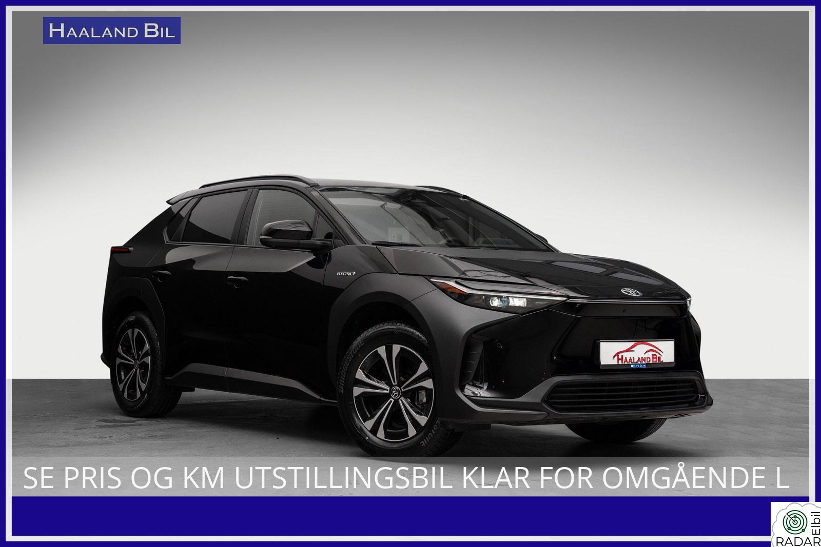 TOYOTA BZ4X SE PRIS OG KM UTSTILLINGSBIL KLAR FOR OMGÅENDE LEV