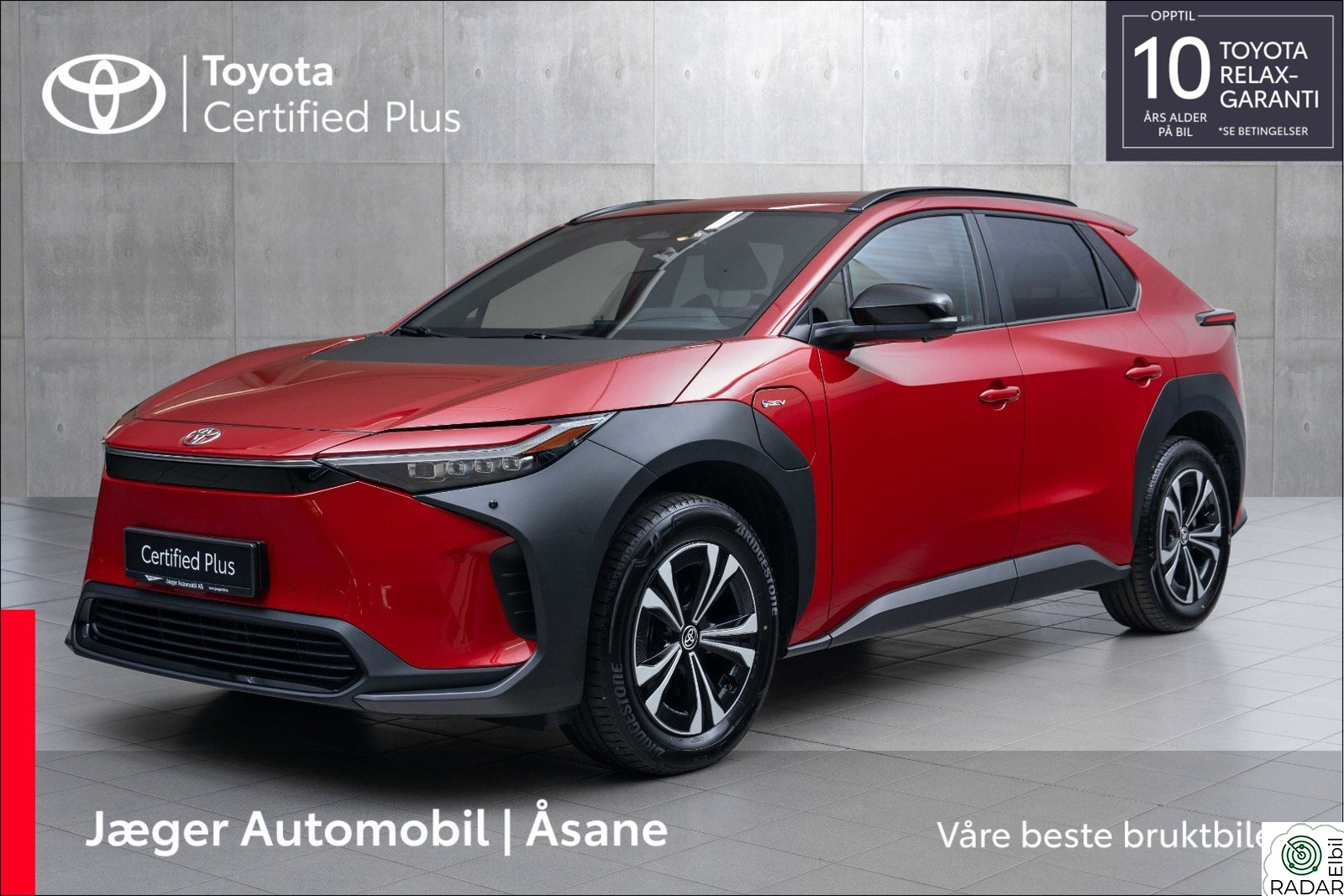 TOYOTA BZ4X AWD Active Tech INNBYTTEKAMPANJE