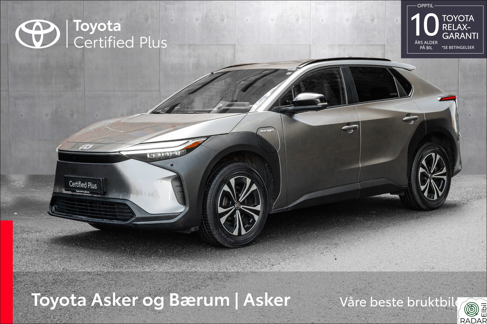 TOYOTA BZ4X AWD Active Tech m/HENGERFESTE
