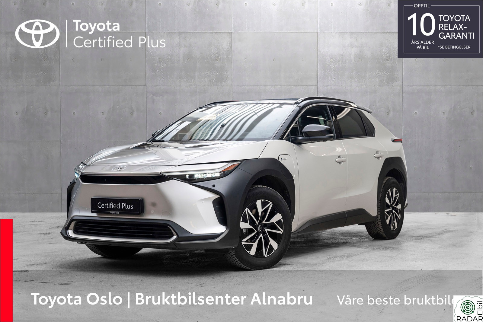 TOYOTA BZ4X AWD Executive Bitone, Topputstyrt, Panorama,Hengerfeste