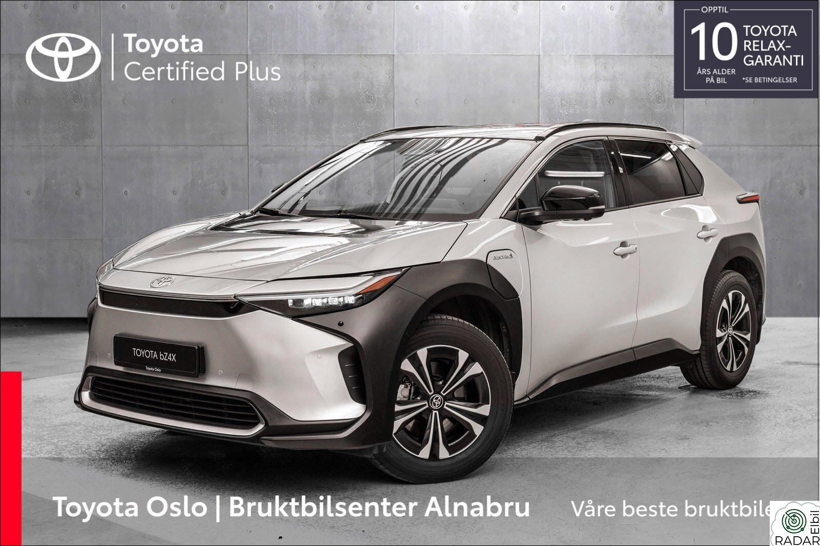 TOYOTA BZ4X AWD Executive, Understellsbehandlet, Lakkforseglet