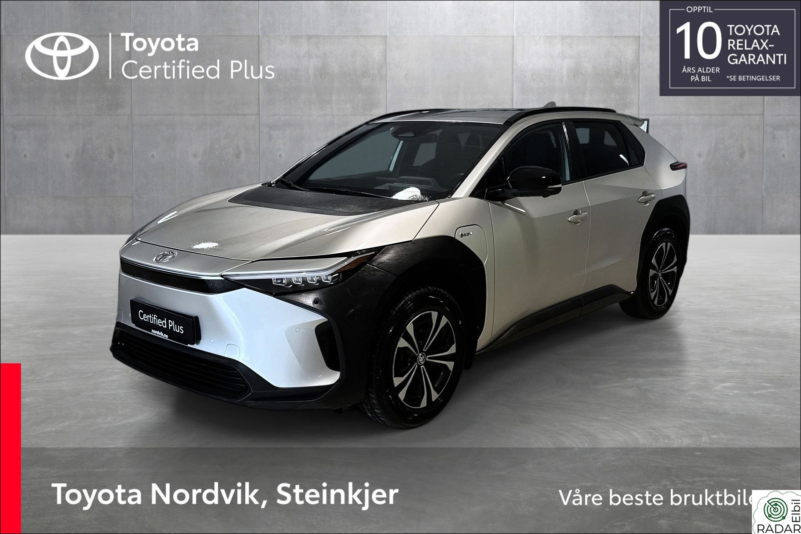TOYOTA BZ4X Lav Km- Nybilgaranti - Rentekampanje