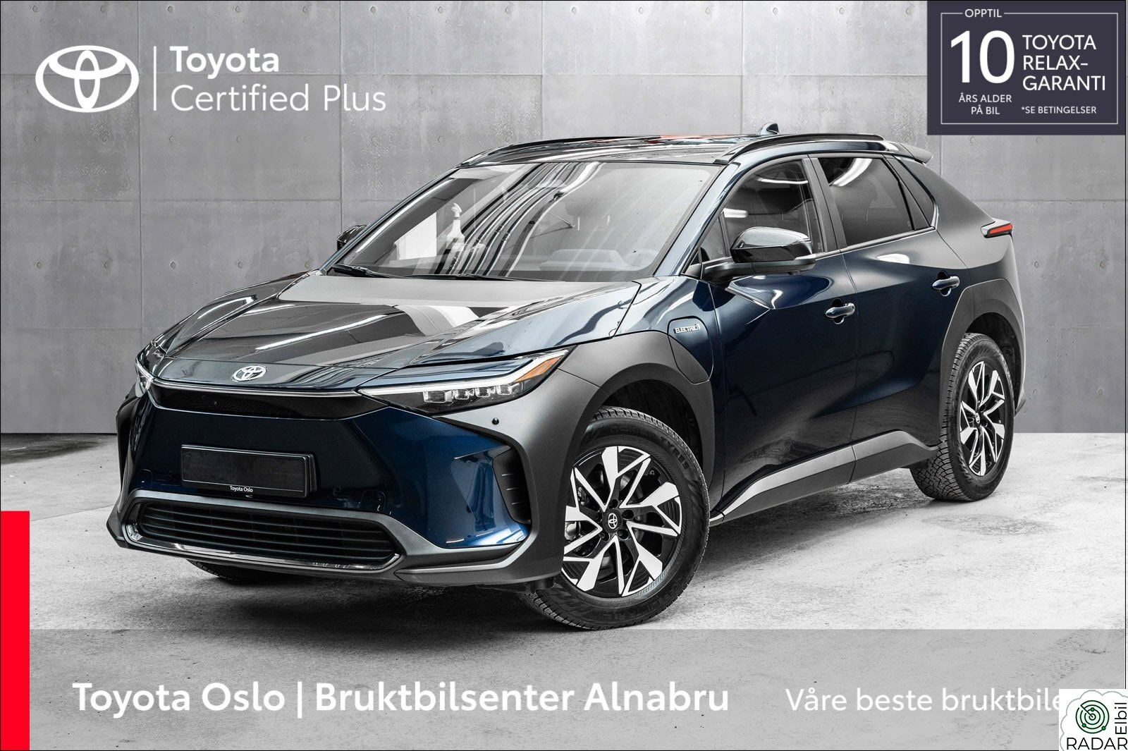 TOYOTA BZ4X AWD Active Tech, Godt utstyrt