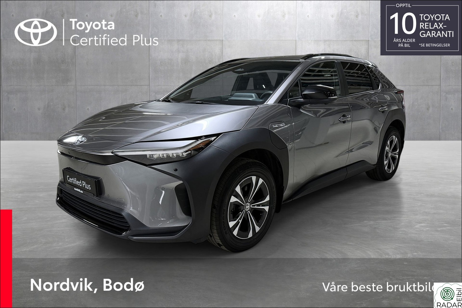 TOYOTA BZ4X Active Tech, AWD, ACC, R.Kamera,Rentekampanje 1.95%